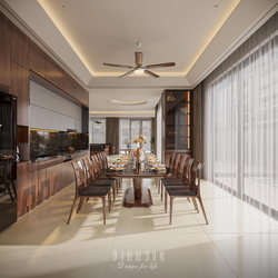 Nội thất hiện đại biệt thự 2 tầng 9x16m (CĐT Mrs Tình - Phú Thọ) NT2363