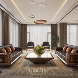 Nội thất hiện đại biệt thự 2 tầng 9x16m (CĐT Mrs Tình - Phú Thọ) NT2363