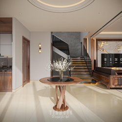 Nội thất hiện đại biệt thự 2 tầng 9x16m (CĐT Mrs Tình - Phú Thọ) NT2363