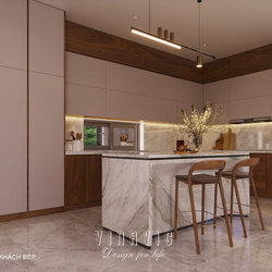 Thiết kế nội thất hiện đại biệt thự 2 tầng 14x16m (CĐT Mr Nhớ - Nghệ An) NT2364