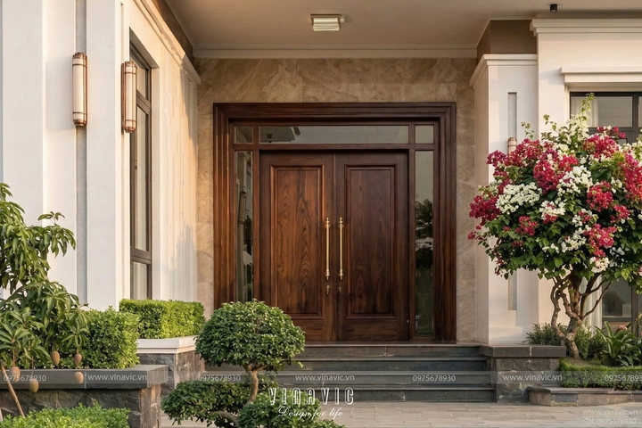 Mẫu thiết kế nhà 1 tầng hiện đại mái nhật chữ L 4 phòng ngủ 18x13m NP2365