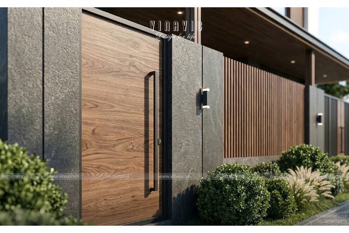 Mẫu nhà phố 2 tầng đẹp hiện đại mặt tiền 8m x 8m NP2366