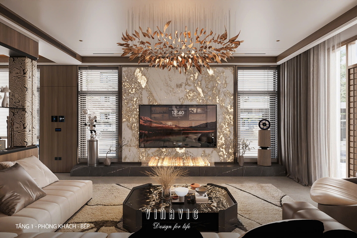 Thiết kế nội thất biệt thự nhà phố (CĐT Mrs Vân - An Giang) NT2365