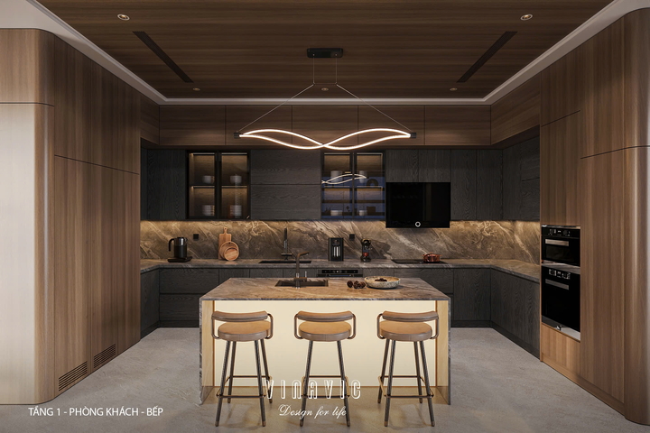 Thiết kế nội thất biệt thự nhà phố (CĐT Mrs Vân - An Giang) NT2365