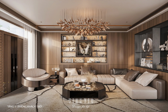 Thiết kế nội thất biệt thự nhà phố (CĐT Mrs Vân - An Giang) NT2365