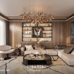 Thiết kế nội thất biệt thự nhà phố (CĐT Mrs Vân - An Giang) NT2365