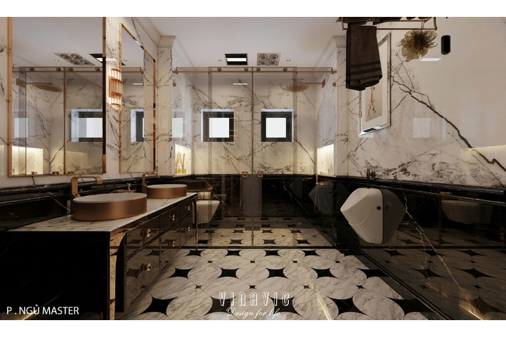 Nội thất biệt thự sang trọng tân cổ điển 4 tầng (CĐT Mr Nam - Hà Nội) NT2367