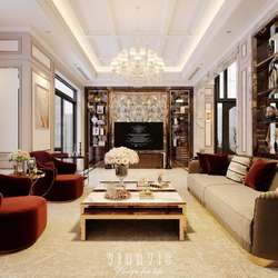 Nội thất biệt thự sang trọng tân cổ điển 4 tầng (CĐT Mr Nam - Hà Nội) NT2367