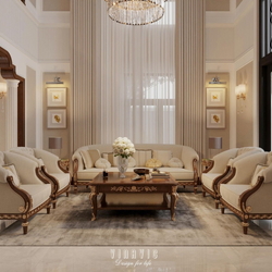 Thiết kế nội thất tân cổ điển biệt thự 2 tầng (CĐT Mrs Thủy - Bắc Ninh) NT2368