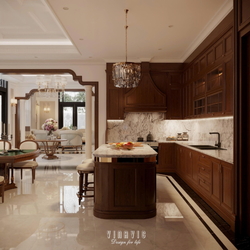 Thiết kế nội thất tân cổ điển biệt thự 2 tầng (CĐT Mrs Thủy - Bắc Ninh) NT2368