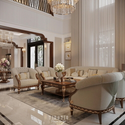 Thiết kế nội thất tân cổ điển biệt thự 2 tầng (CĐT Mrs Thủy - Bắc Ninh) NT2368