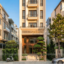 Mẫu thiết kế tòa nhà văn phòng & nhà ở hiện đại 6 tầng 1 tum 6x23m NP2367