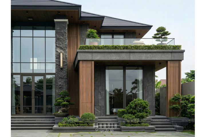 Biệt thự hiện đại 2 tầng trên khuôn viên đất 450m2 (H.H Villa) BT2464