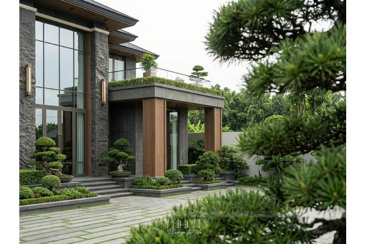 Biệt thự hiện đại 2 tầng trên khuôn viên đất 450m2 (H.H Villa) BT2464