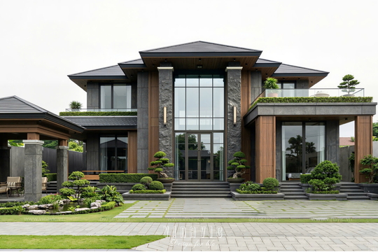 Biệt thự hiện đại 2 tầng trên khuôn viên đất 450m2 (H.H Villa) BT2464