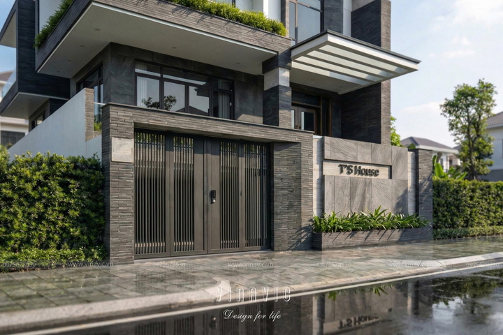 Thiết kế biệt thự đẹp hiện đại​ 150m2 4 tầng 1 tum (T'S Villa) BT2465