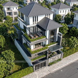 Thiết kế biệt thự đẹp hiện đại​ 150m2 4 tầng 1 tum (T'S Villa) BT2465