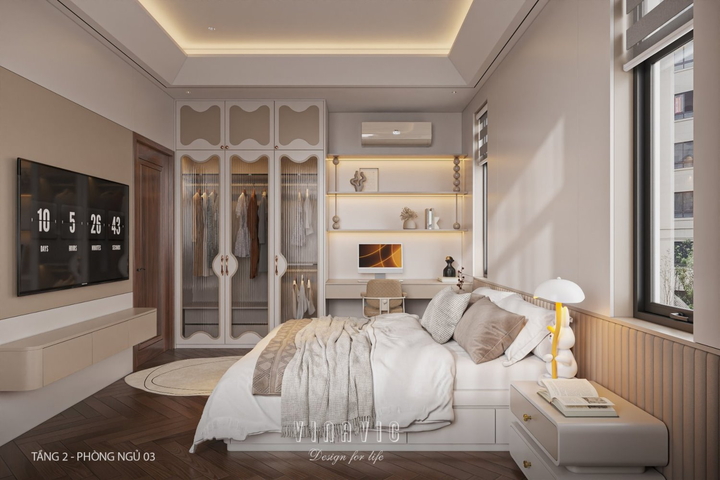 Nội thất biệt thự hiện đại 3 tầng 9x15m (CĐT Mr Thanh - An Giang) NT2369