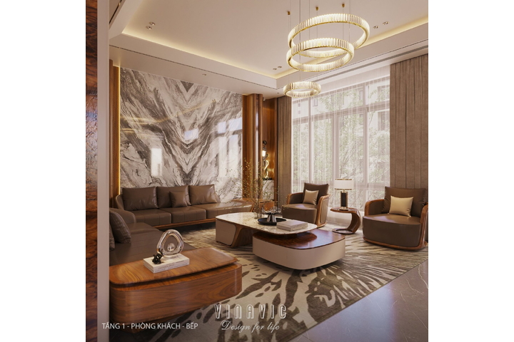 Nội thất biệt thự hiện đại 3 tầng 9x15m (CĐT Mr Thanh - An Giang) NT2369