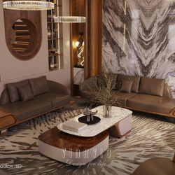 Nội thất biệt thự hiện đại 3 tầng 9x15m (CĐT Mr Thanh - An Giang) NT2369