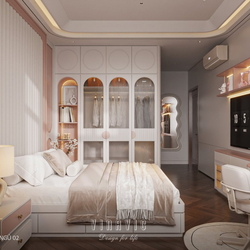 Nội thất biệt thự hiện đại 3 tầng 9x15m (CĐT Mr Thanh - An Giang) NT2369