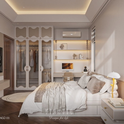 Nội thất biệt thự hiện đại 3 tầng 9x15m (CĐT Mr Thanh - An Giang) NT2369