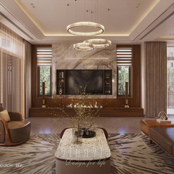 Nội thất biệt thự hiện đại 3 tầng 9x15m (CĐT Mr Thanh - An Giang) NT2369