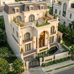 Thiết kế biệt thự tân cổ điển 4 tầng mái mansard 240m2 (D'S House) BT2467