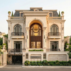 Thiết kế biệt thự tân cổ điển 4 tầng mái mansard 240m2 (D'S House) BT2467