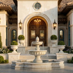 Mẫu nhà biệt thự vườn 1 tầng đẹp 330m2 kiểu Địa Trung Hải BT2468