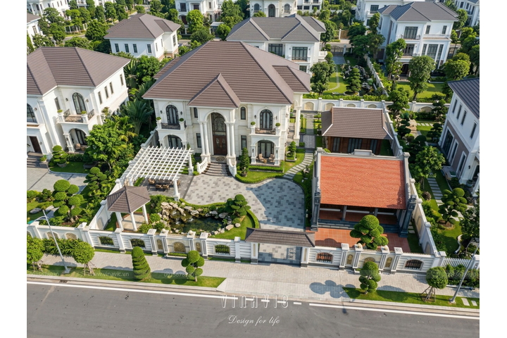 Thiết Kế Biệt Thự 2 Tầng Tân Cổ Điển 16x12m Quy Mô 970m2 Việt's Villa BT2469