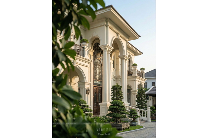 Thiết Kế Biệt Thự 2 Tầng Tân Cổ Điển 16x12m Quy Mô 970m2 Việt's Villa BT2469