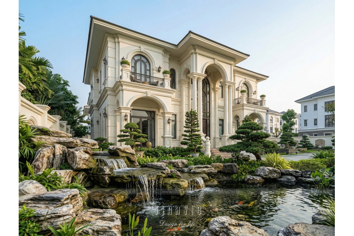 Thiết Kế Biệt Thự 2 Tầng Tân Cổ Điển 16x12m Quy Mô 970m2 Việt's Villa BT2469