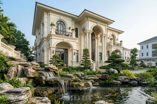 Thiết Kế Biệt Thự 2 Tầng Tân Cổ Điển 16x12m Quy Mô 970m2 Việt's Villa BT2469