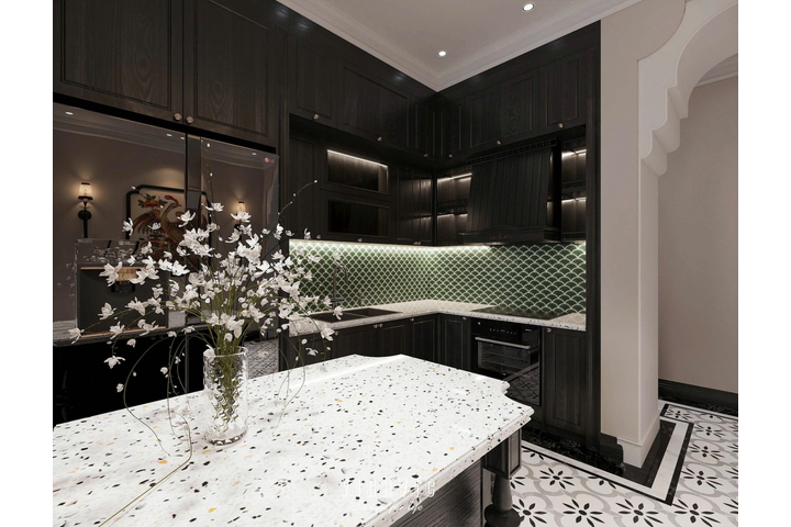 Nội thất nhà phố Indochine 4 tầng 1 tum 5x20m (CĐT Mr Trung - Nam Định) NT2370