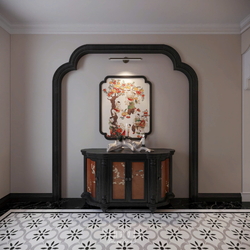 Nội thất nhà phố Indochine 4 tầng 1 tum 5x20m (CĐT Mr Trung - Nam Định) NT2370