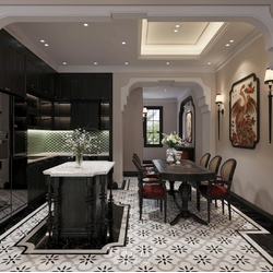 Nội thất nhà phố Indochine 4 tầng 1 tum 5x20m (CĐT Mr Trung - Nam Định) NT2370