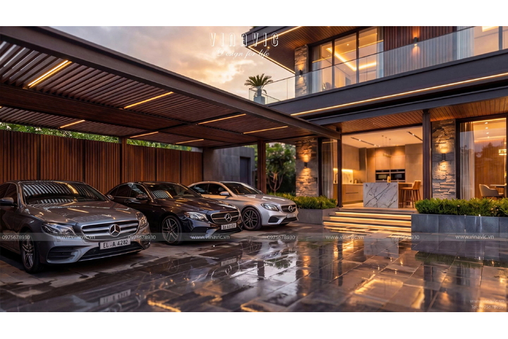 Biệt thự 3 tầng hiện đại 13x25m có hồ bơi sang trọng Huy’s Villa BT2470