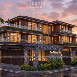 Biệt thự 3 tầng hiện đại 13x25m có hồ bơi sang trọng Huy’s Villa BT2470