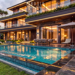 Biệt thự 3 tầng hiện đại 13x25m có hồ bơi sang trọng Huy’s Villa BT2470