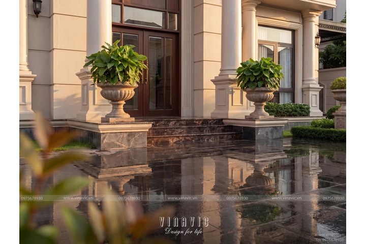 Biệt thự 2 tầng 2 mặt tiền tân cổ điển 16x12m Tuyen's Villa BT2471