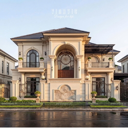 Biệt thự 2 tầng 2 mặt tiền tân cổ điển 16x12m Tuyen's Villa BT2471