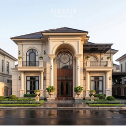 Biệt thự 2 tầng 2 mặt tiền tân cổ điển 16x12m Tuyen's Villa BT2471