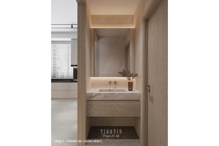 Thiết kế nội thất biệt thự phố 4 tầng (CĐT Anh Thành - An Giang) NT2371