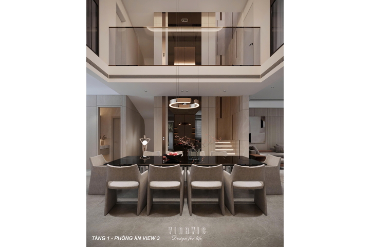 Thiết kế nội thất biệt thự phố 4 tầng (CĐT Anh Thành - An Giang) NT2371
