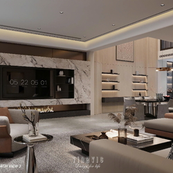 Thiết kế nội thất biệt thự phố 4 tầng (CĐT Anh Thành - An Giang) NT2371