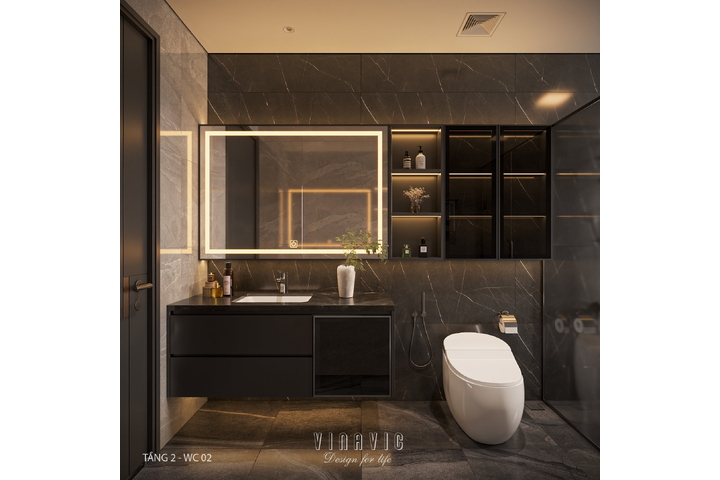 Nội thất hiện đại biệt thự 2 tầng (CĐT Mr Phòng - Ninh Bình) NT2372
