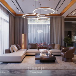 Nội thất hiện đại biệt thự 2 tầng (CĐT Mr Phòng - Ninh Bình) NT2372