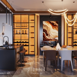 Nội thất hiện đại biệt thự 2 tầng (CĐT Mr Phòng - Ninh Bình) NT2372