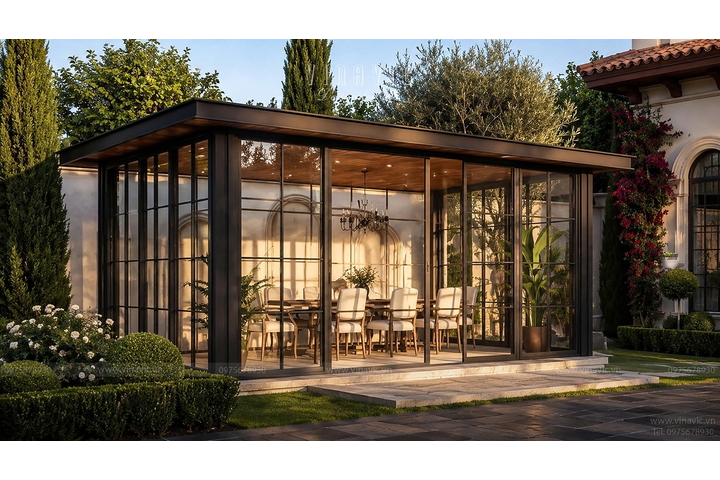 Thiết kế biệt thự 2 tầng Địa Trung Hải 13x14m (182m2) BT2477